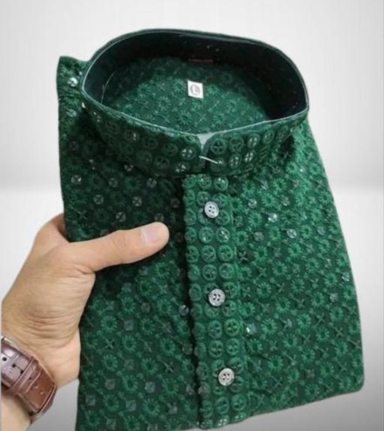 Beautiful designer chickenkari kurta pyjama