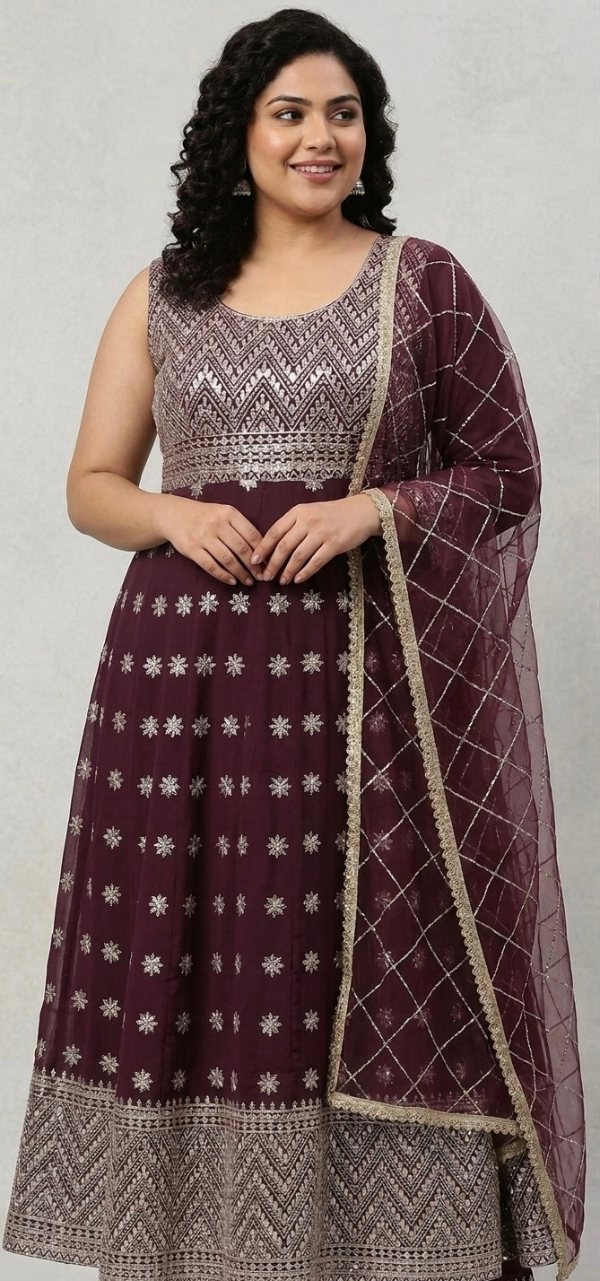Beautiful designer gown style anarkali suit