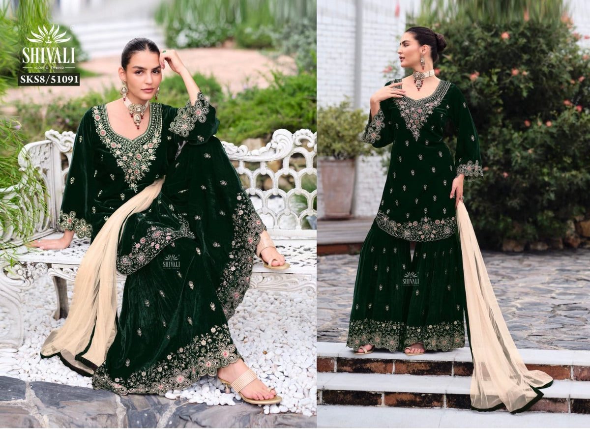Beautiful designer sharara suit