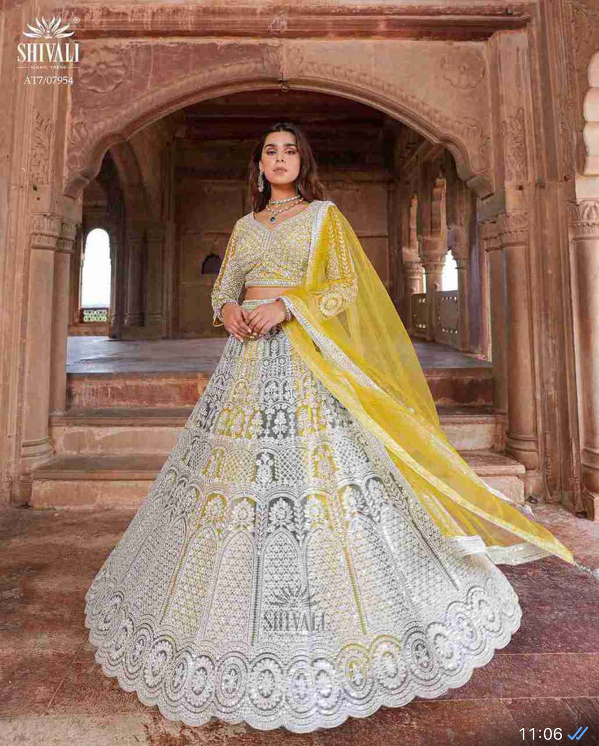 Beautiful designer EMBROIDERY WORK LEHENGA CHOLI
