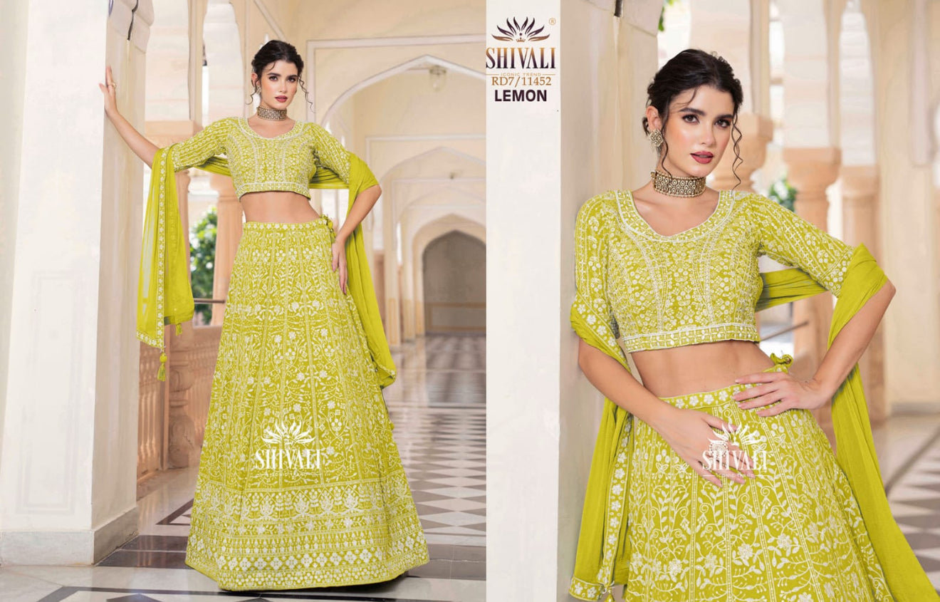 Beautiful designer lucknowi Embroidery lengha choli