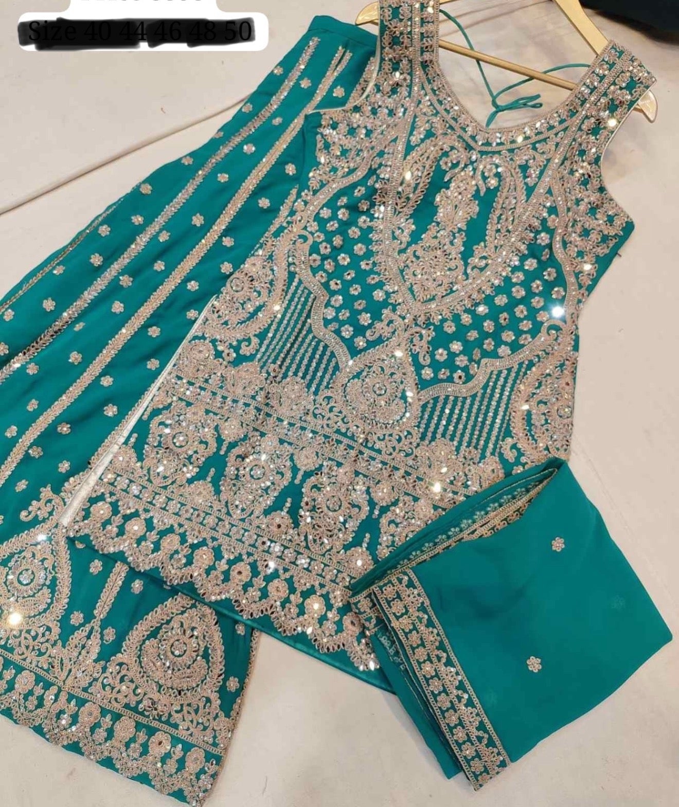 Beautiful designer plazo suit