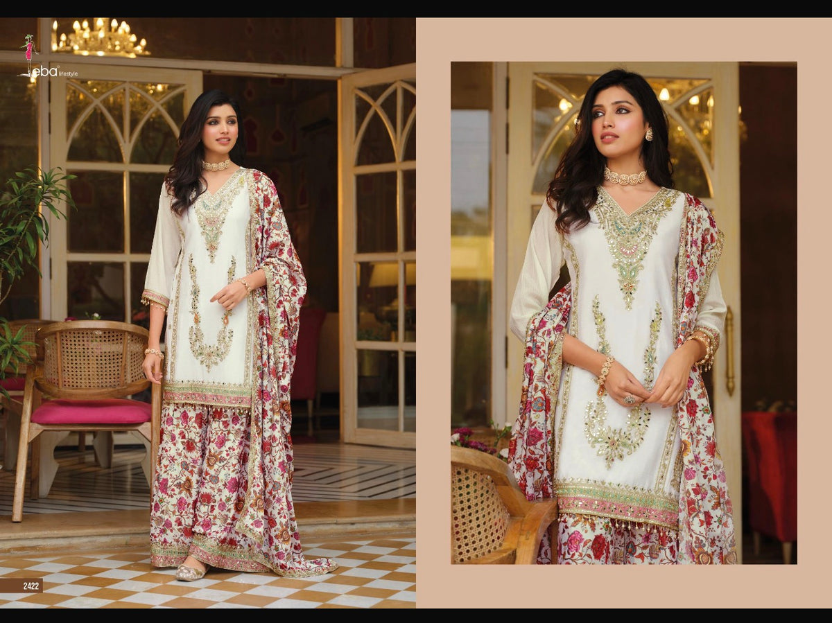 Beautiful designer plazo suit