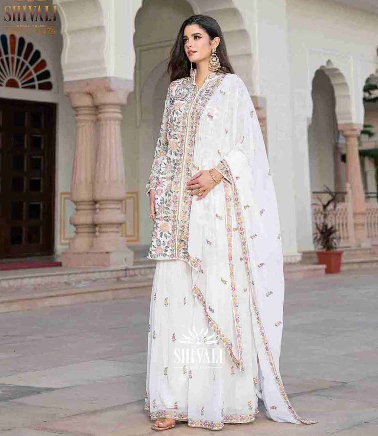 Beautiful designer plazo suit
