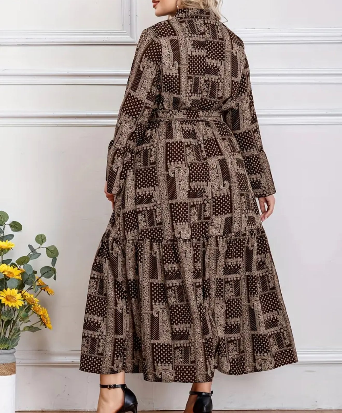 Beautiful designer long dress floral