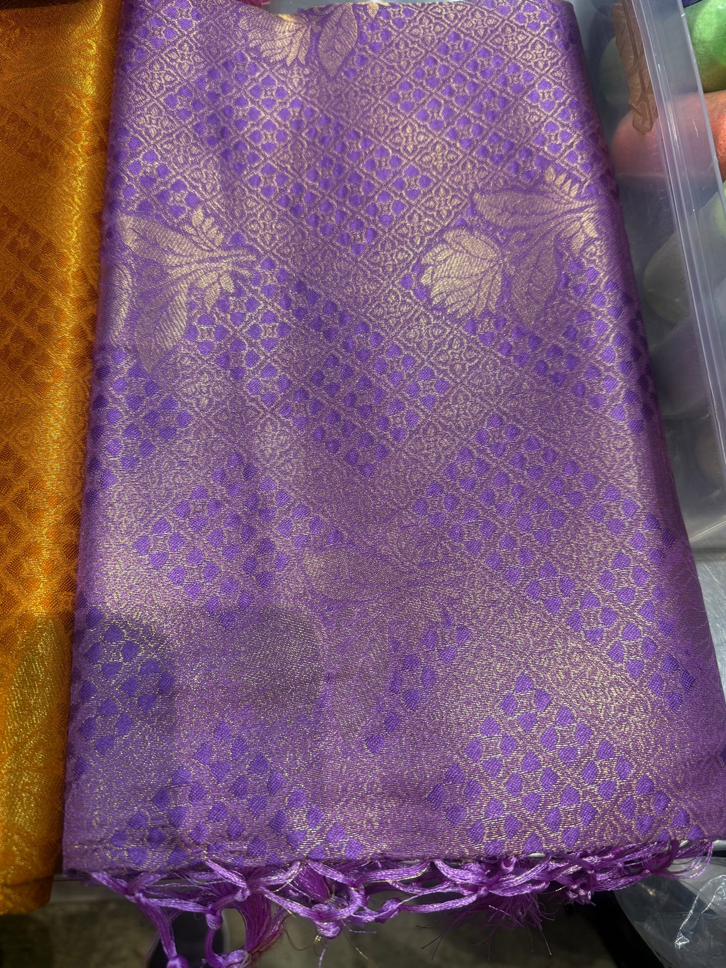 Beautiful designer mulberry box silk saree