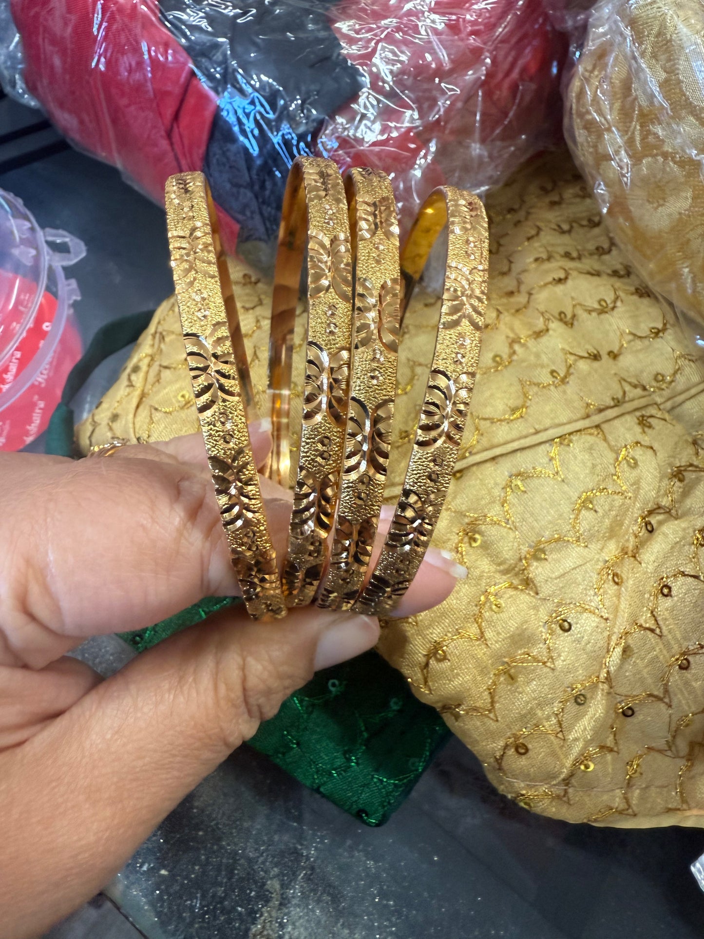 Beautiful gold plated bangles