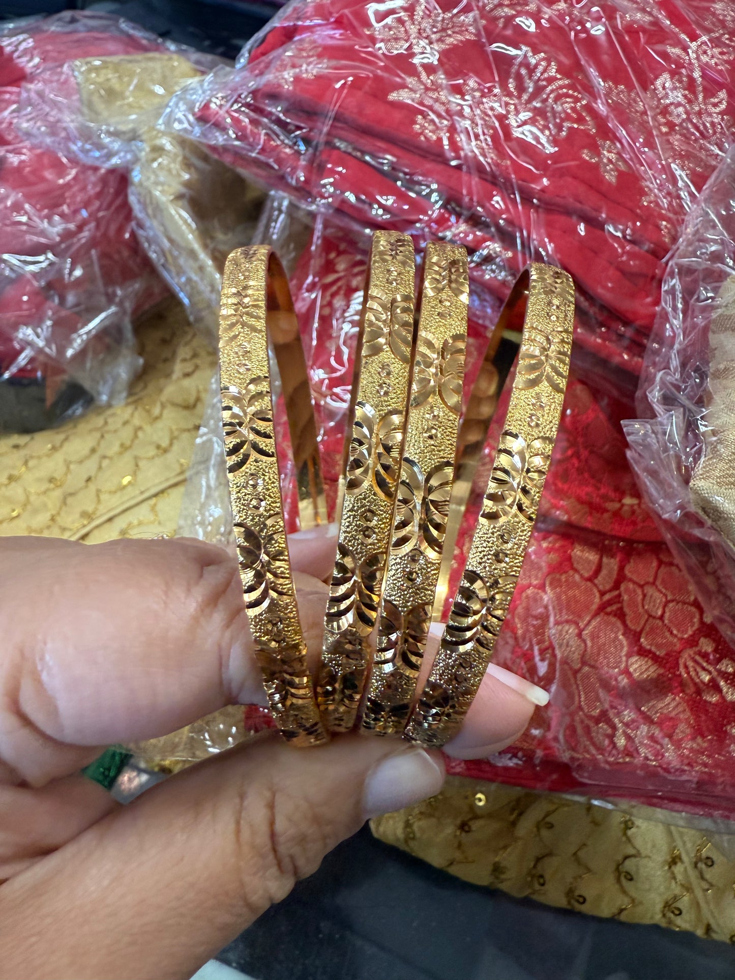 Beautiful gold plated bangles
