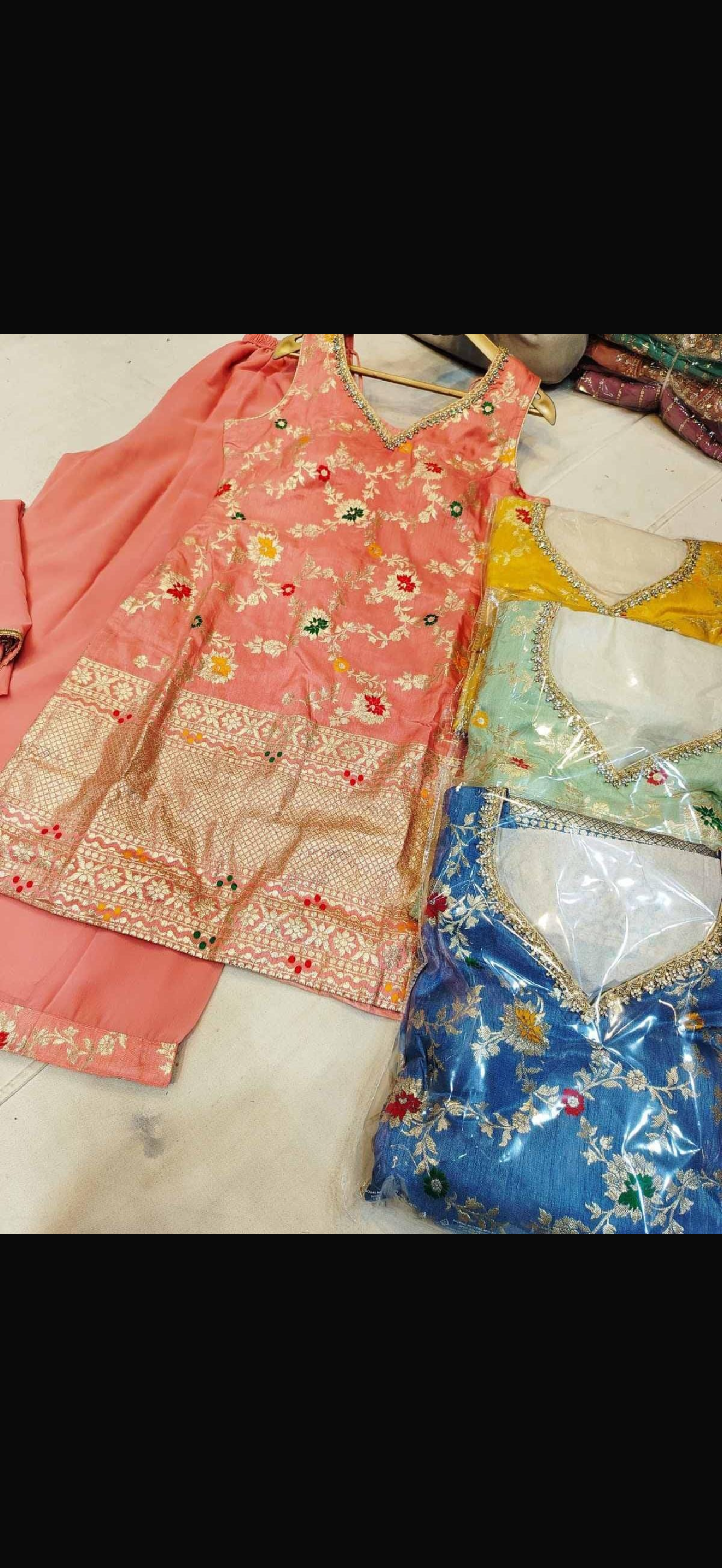 Beautiful designer plazo suit