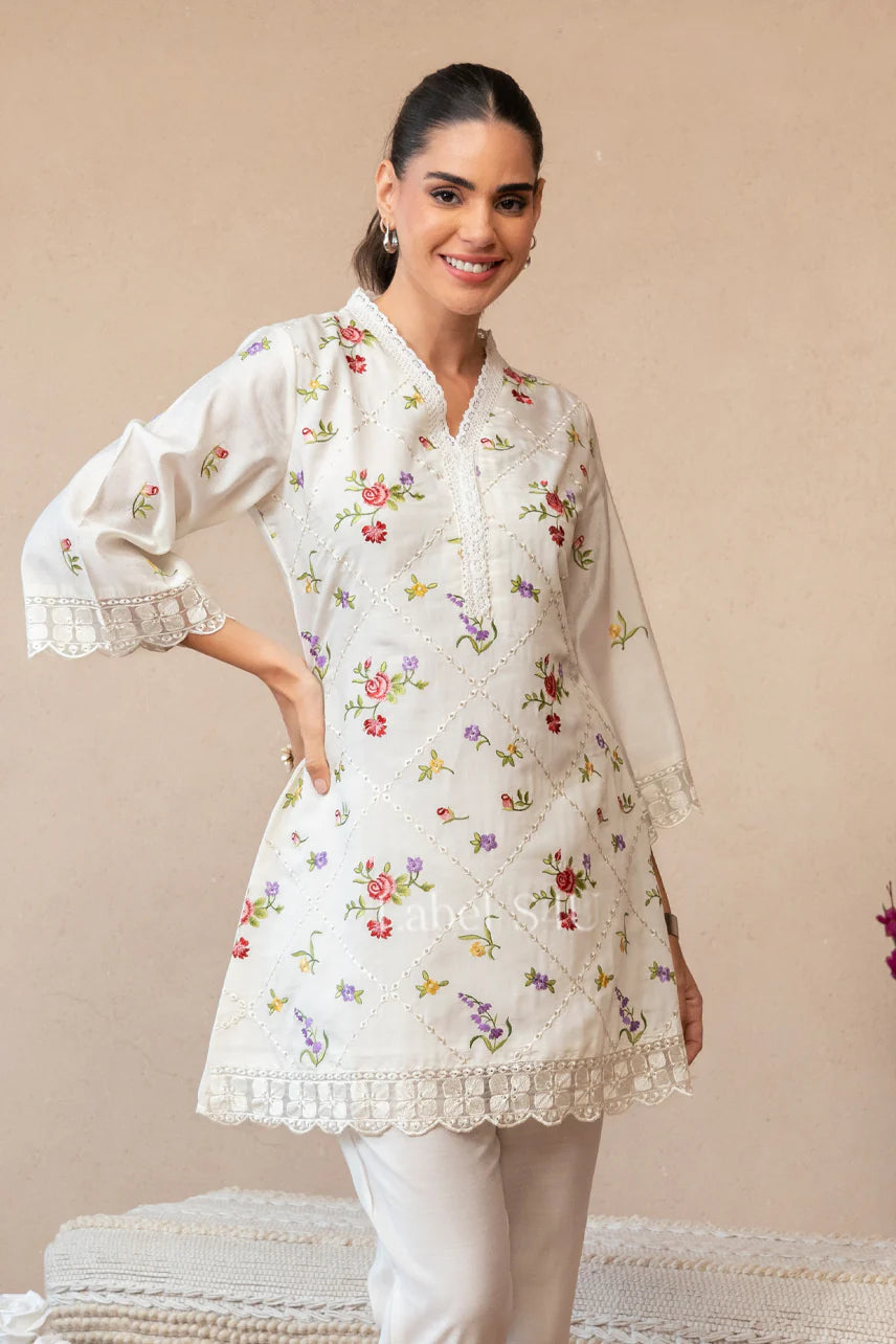 Beautiful designer lucknowi embroidery coord set