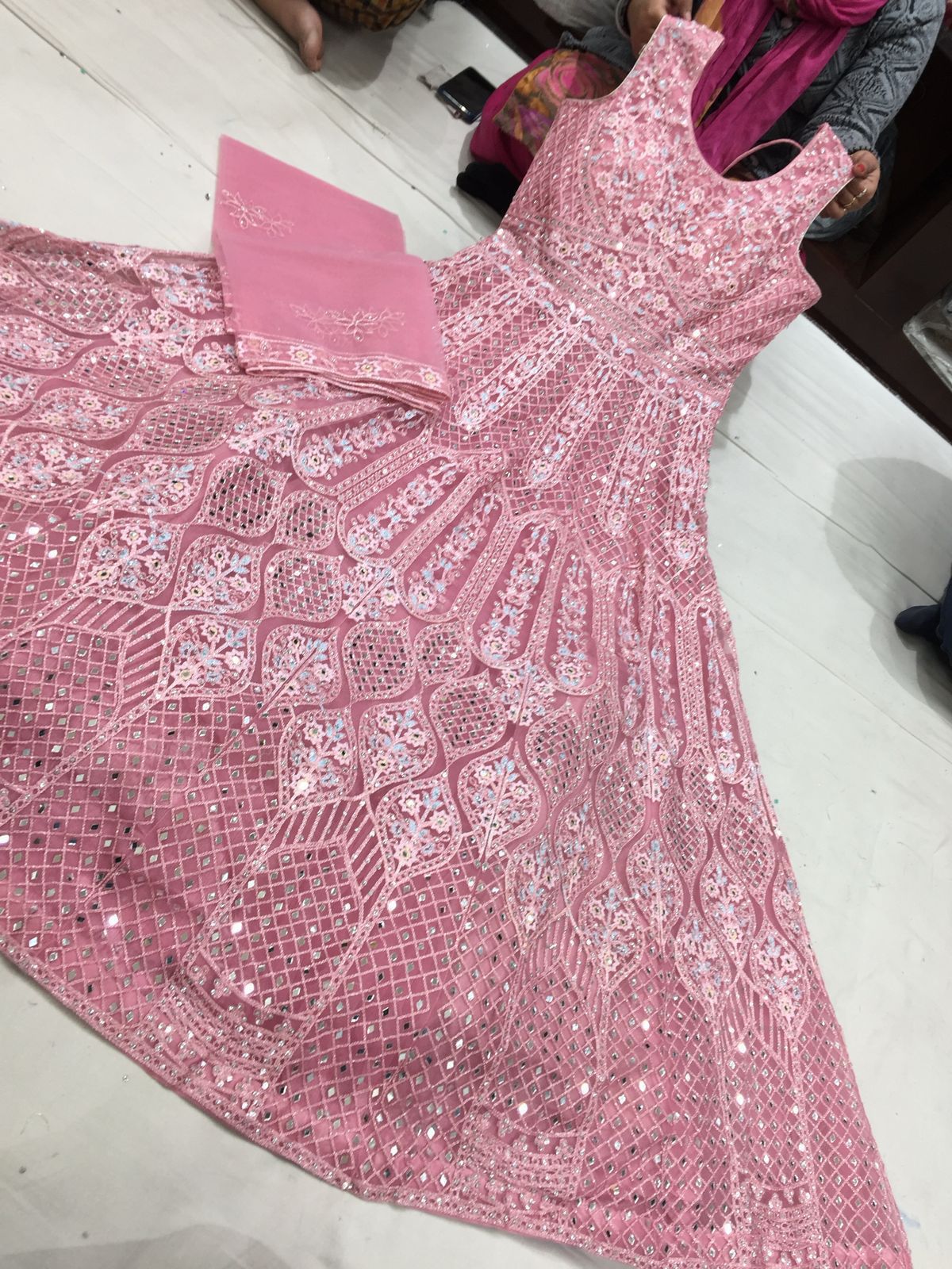 Beautiful designer gown anarkali suit