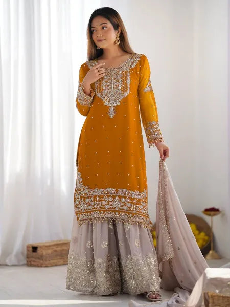 Beautiful designer sharara suit