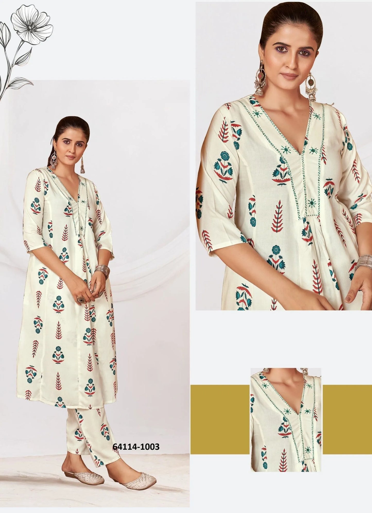 Beautiful designer Kurti plazo