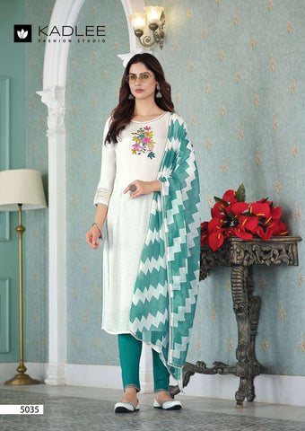 Beautiful designer kurti with pants & dupptta