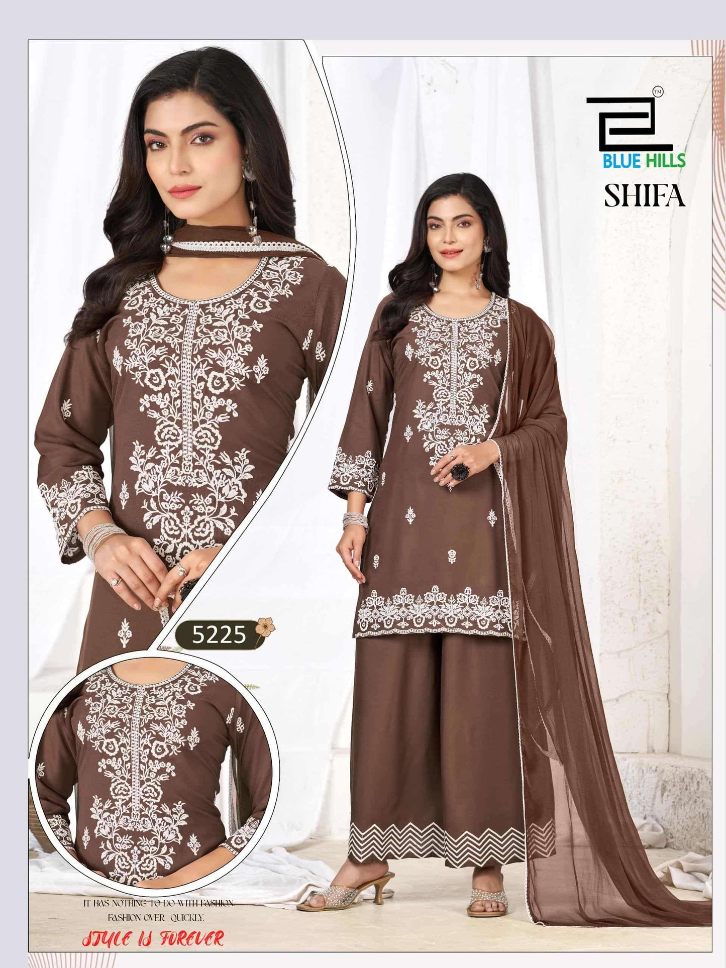 Beautiful designer Kurti Plazo dupatta
