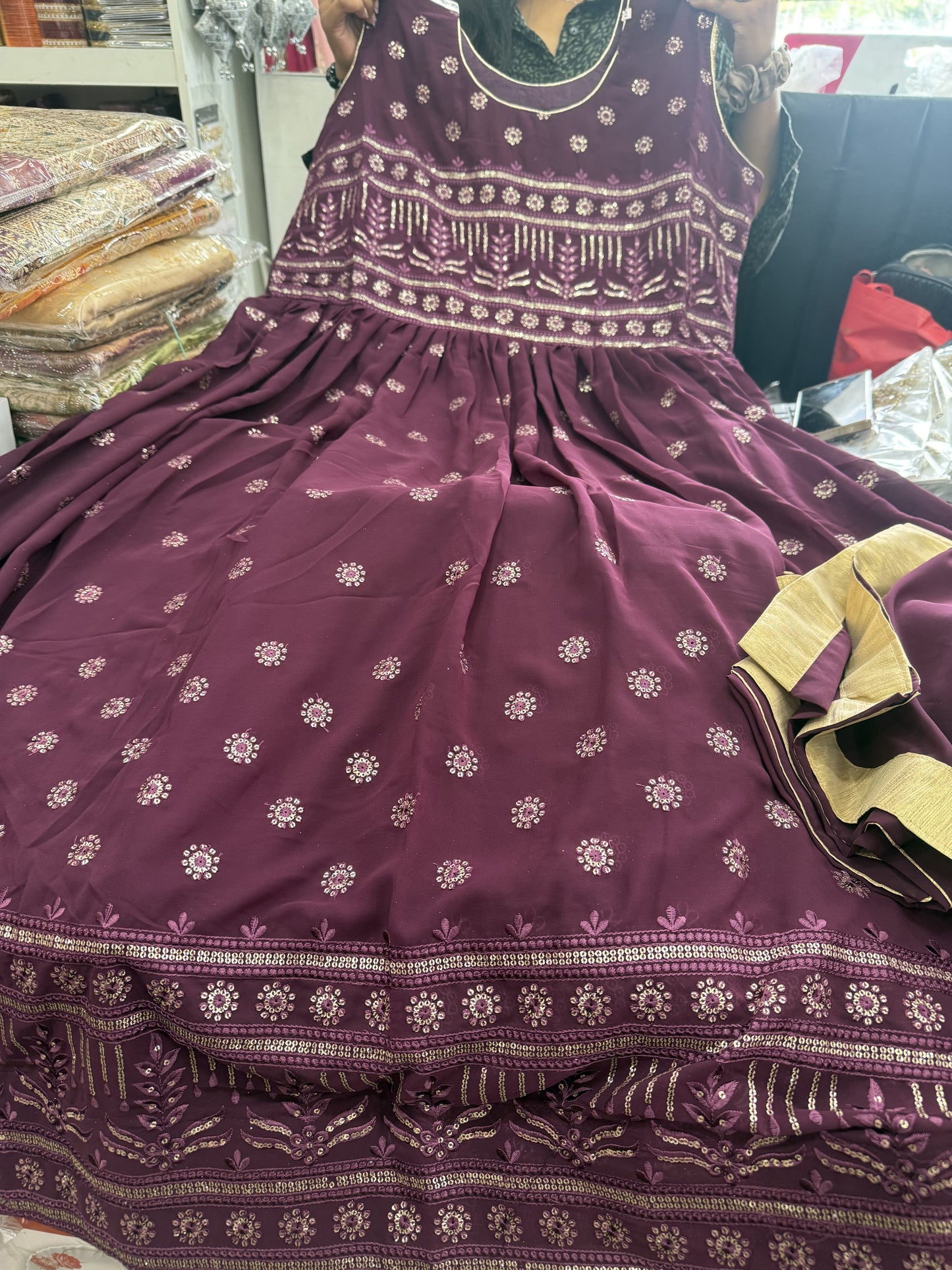 Beautiful designer anarkali gown