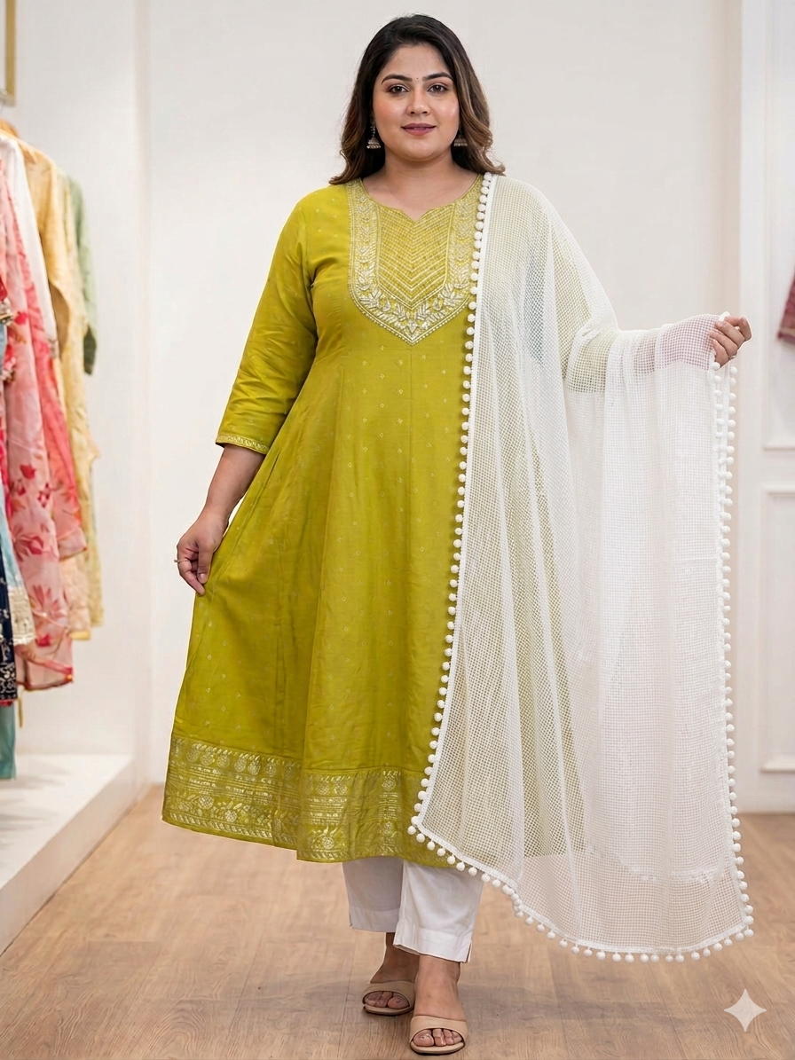 Beautiful designer Kurti pants dupatta