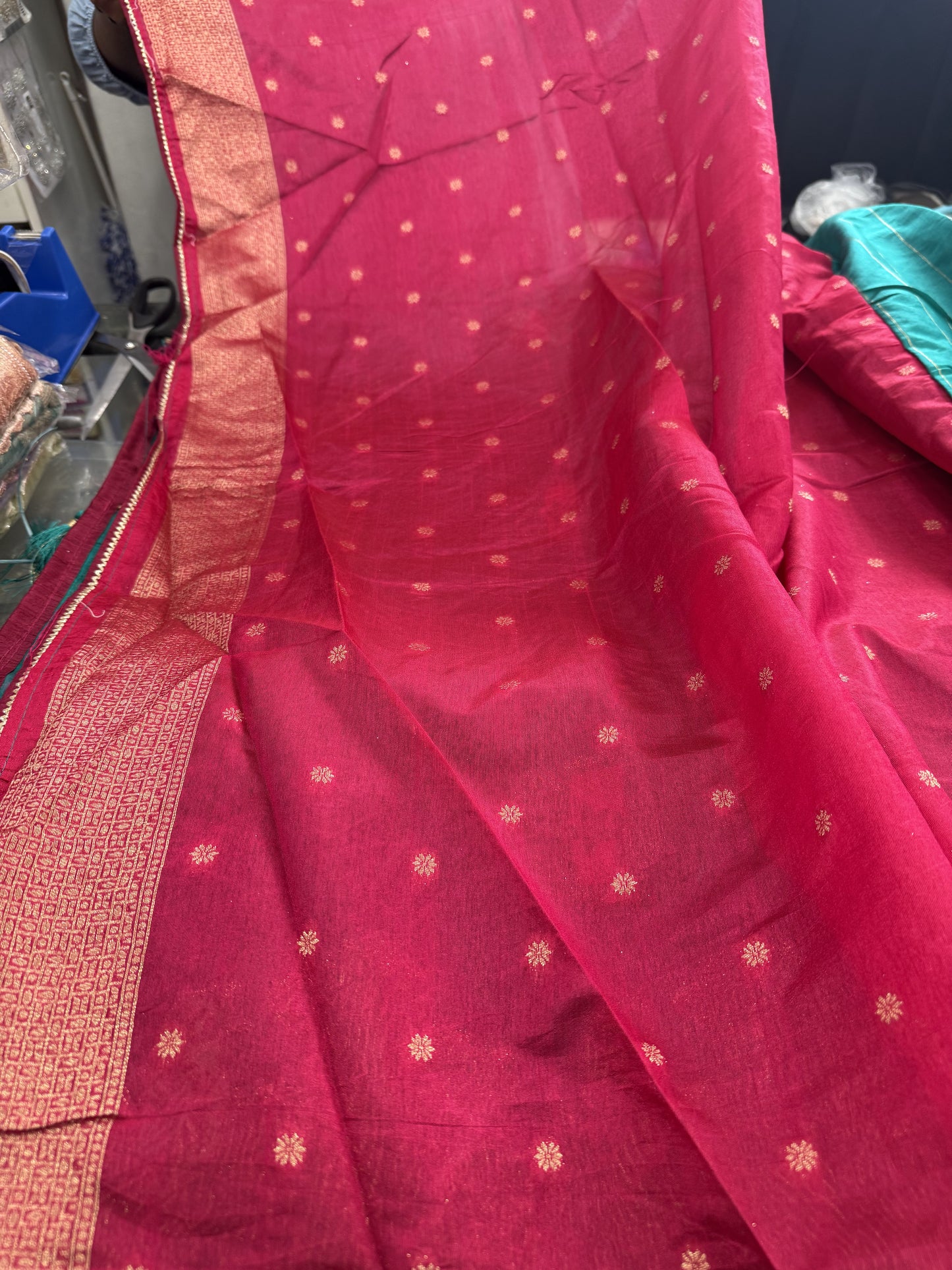 Beautiful designer cotton silk saree
