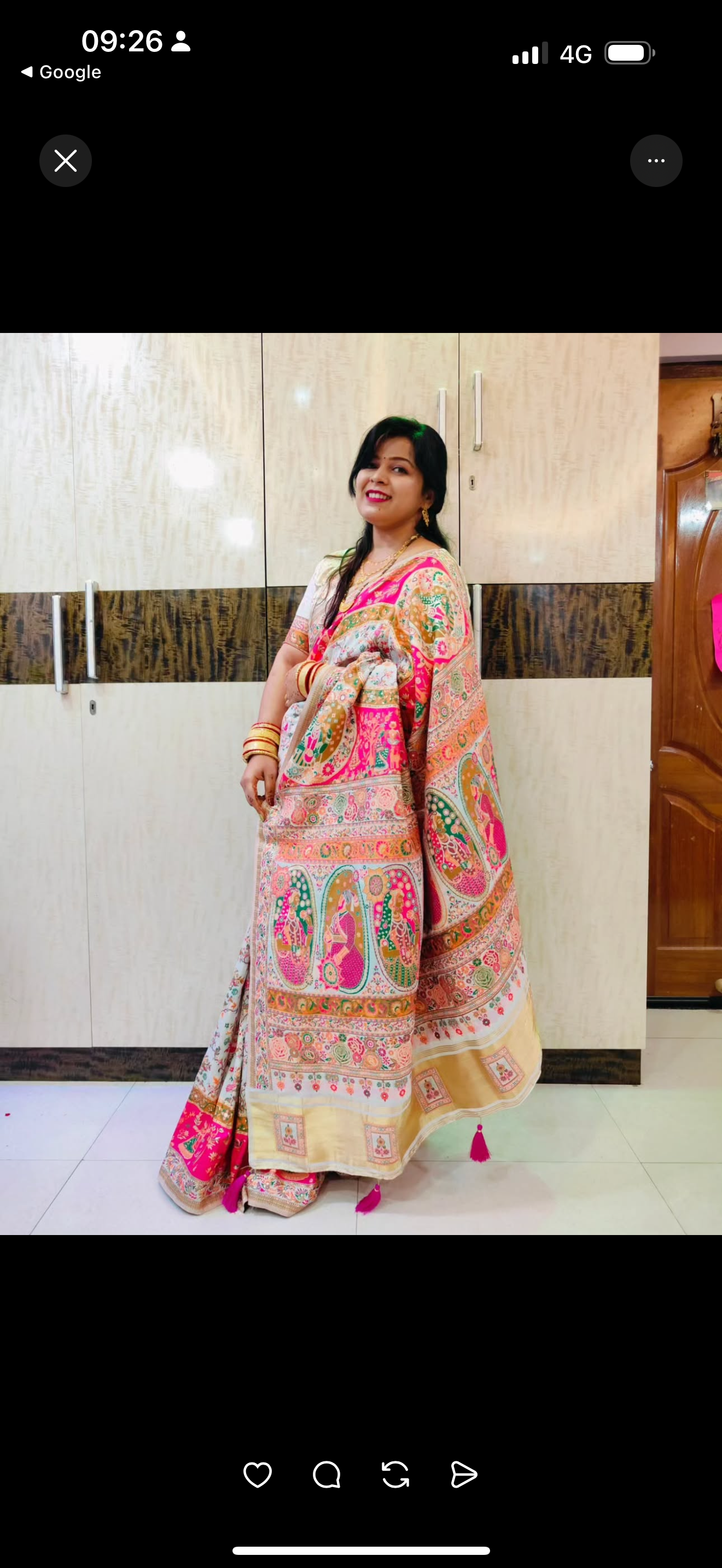 Beautiful designer pure silk saree