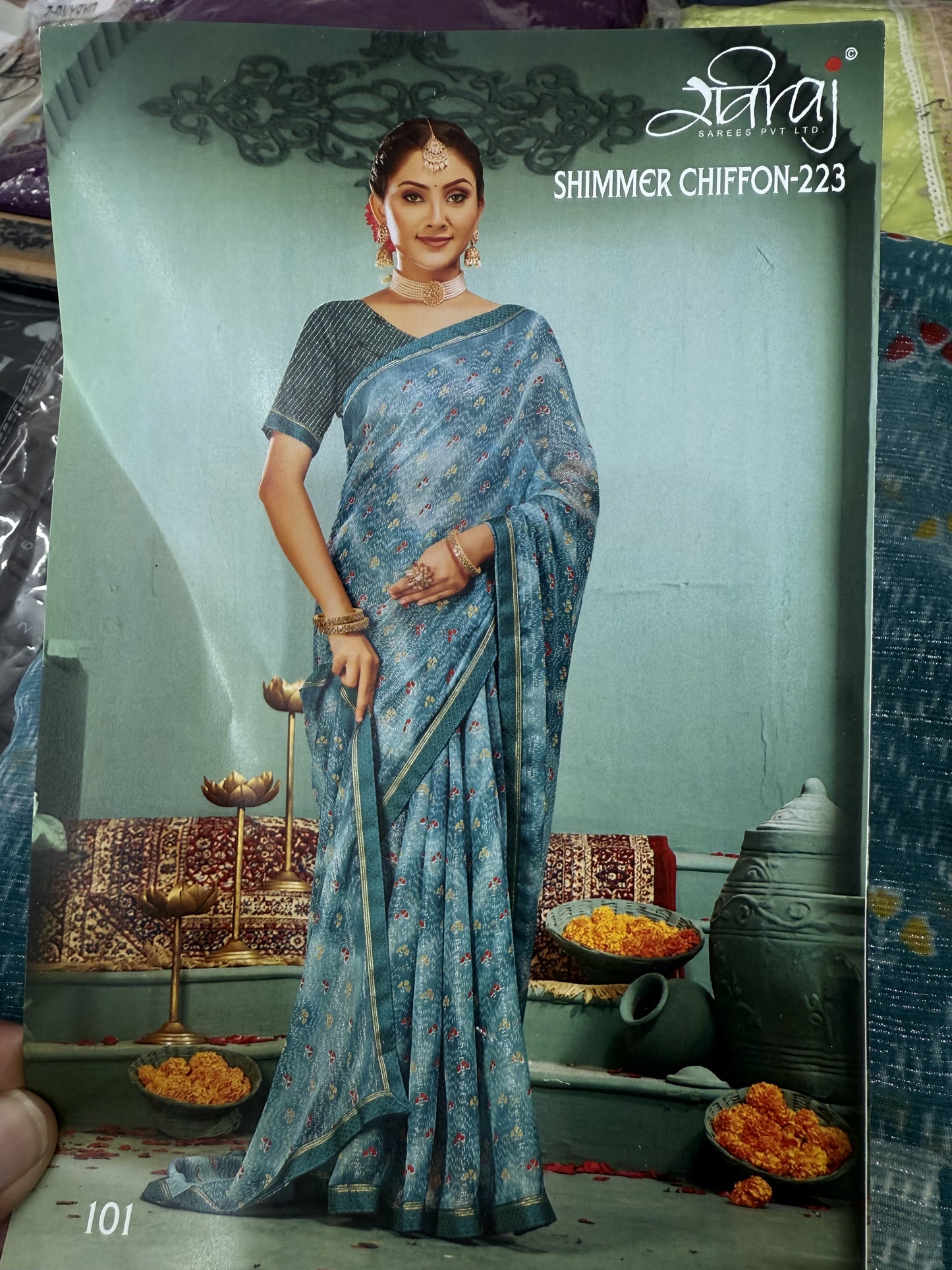 Beautiful designer floral saree