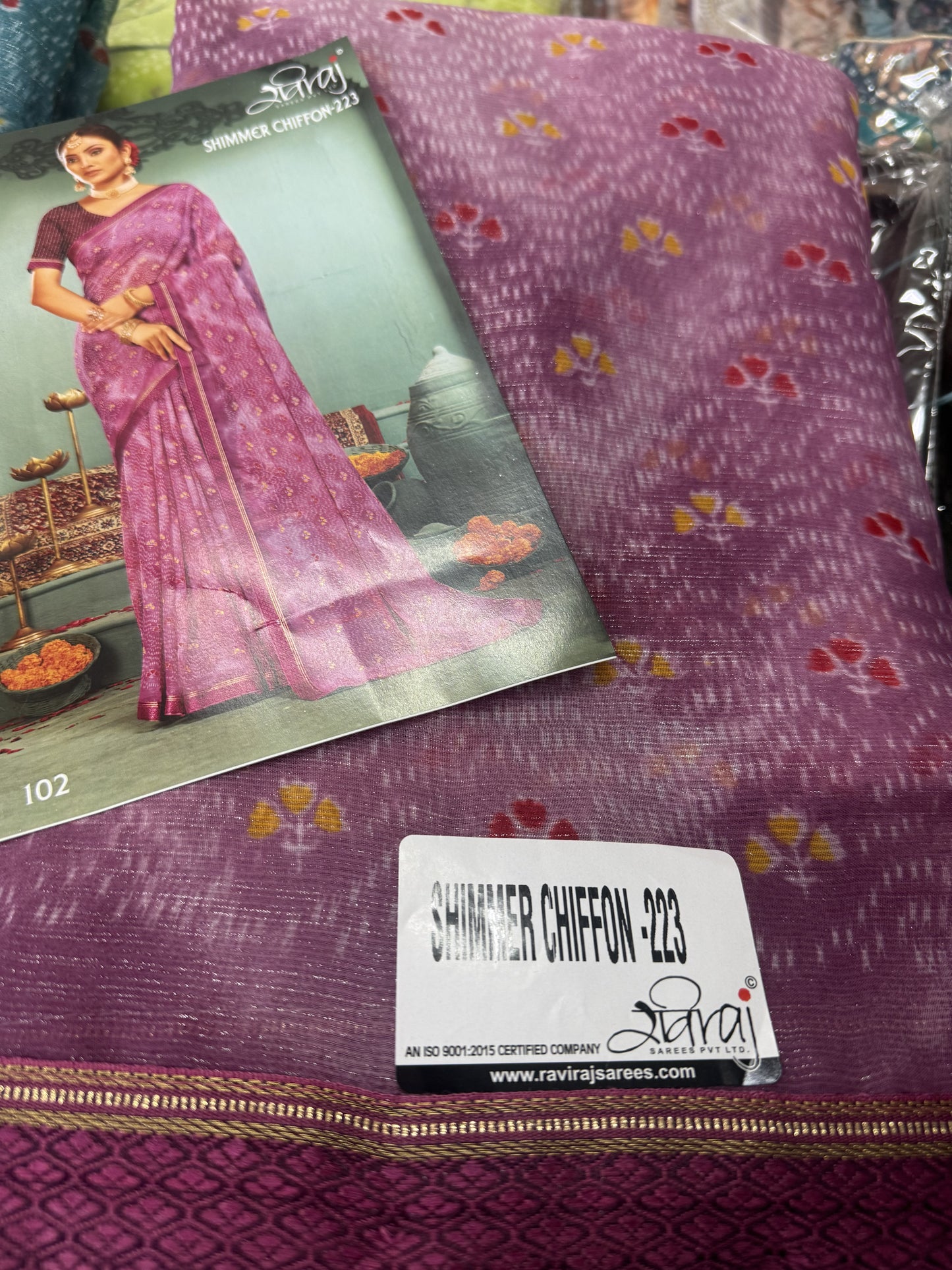 Beautiful designer floral saree