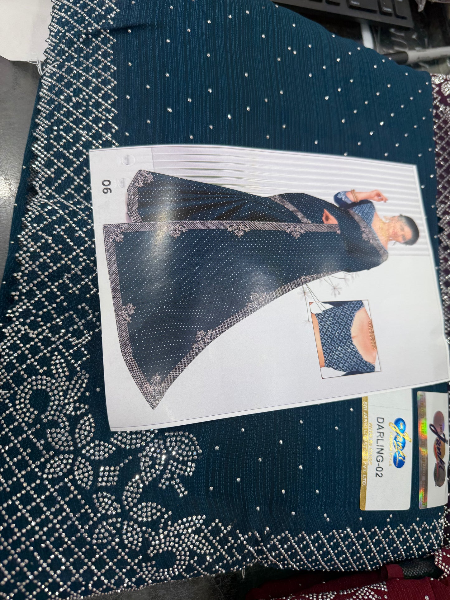 Beautiful designer chiffon saree