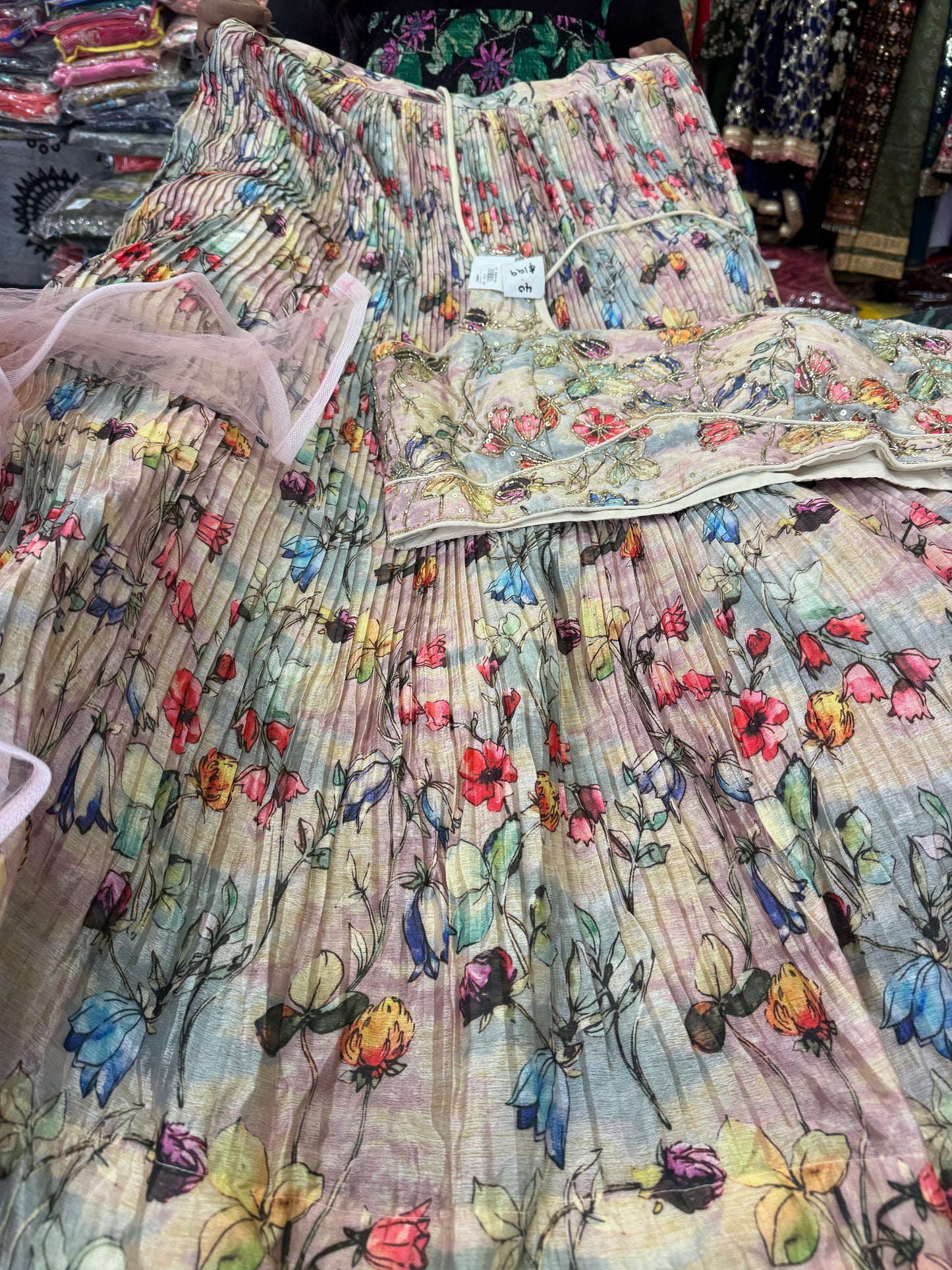 Beautiful designer lengha choli suit