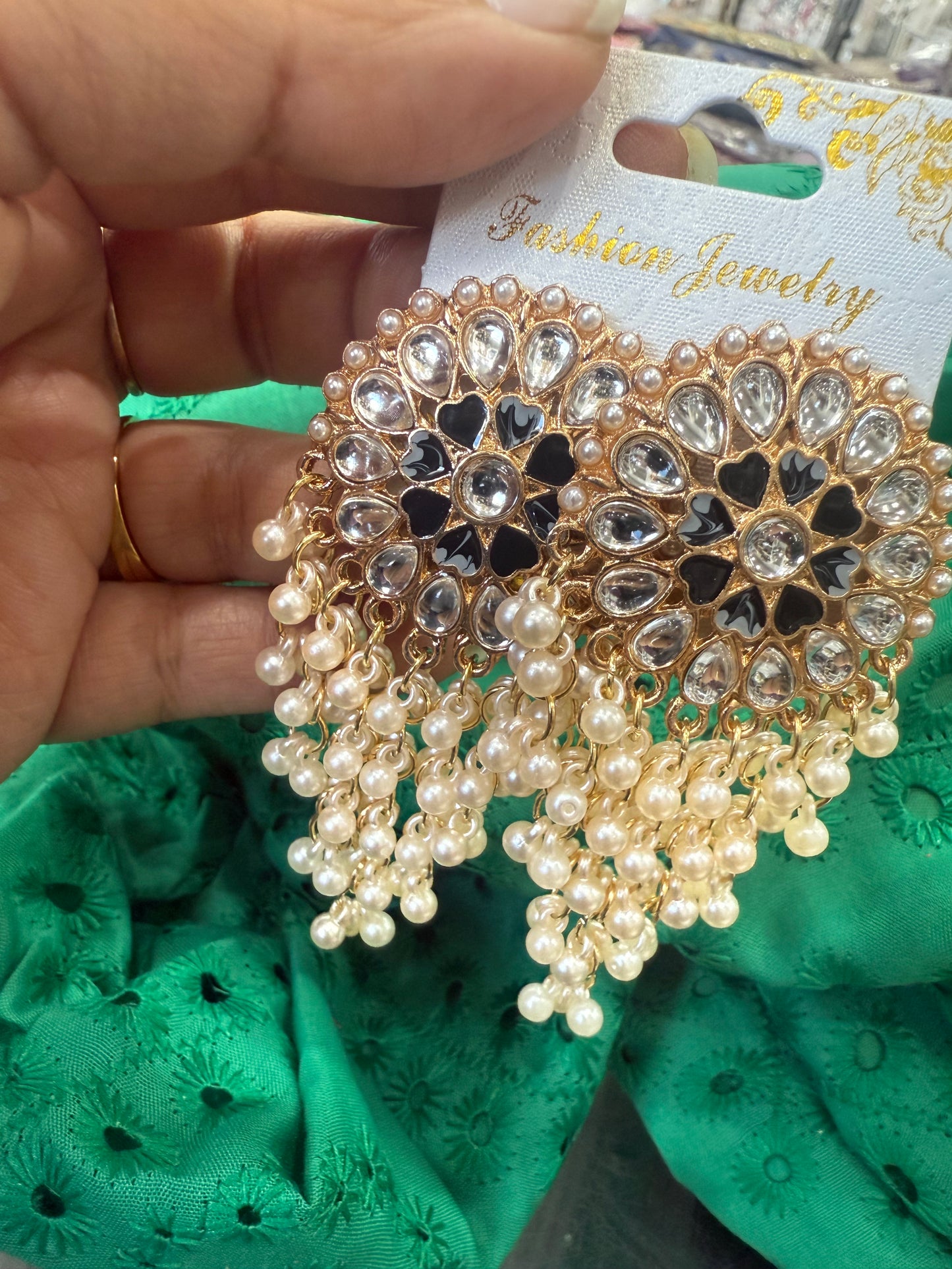 Beautiful designer kundan earrings