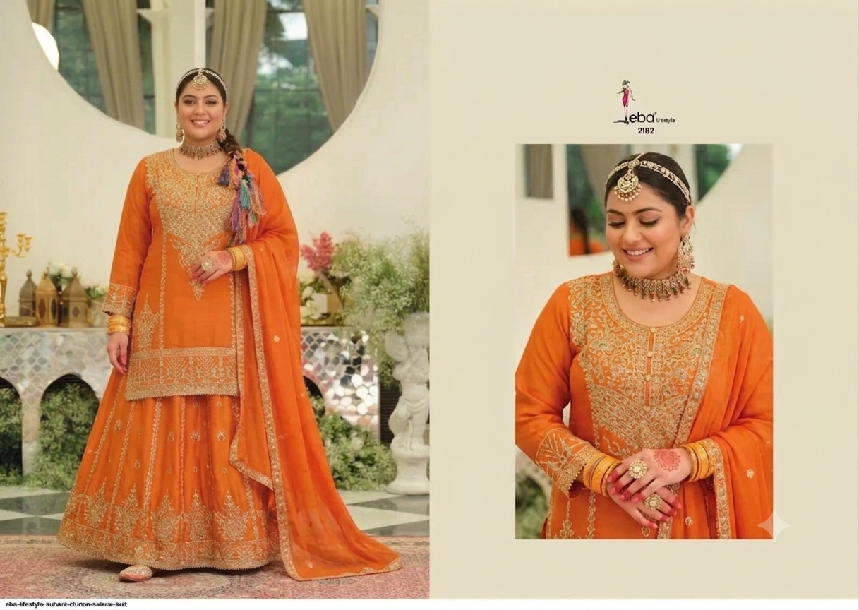 Beautiful designer long top lengha