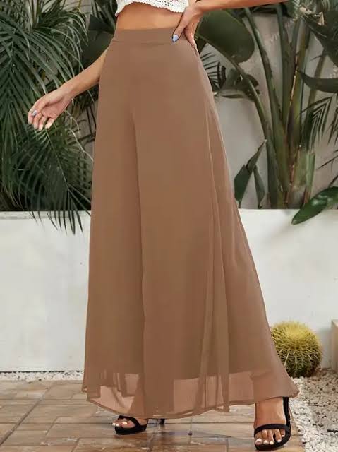Beautiful designer geogrette plus size plazo pants