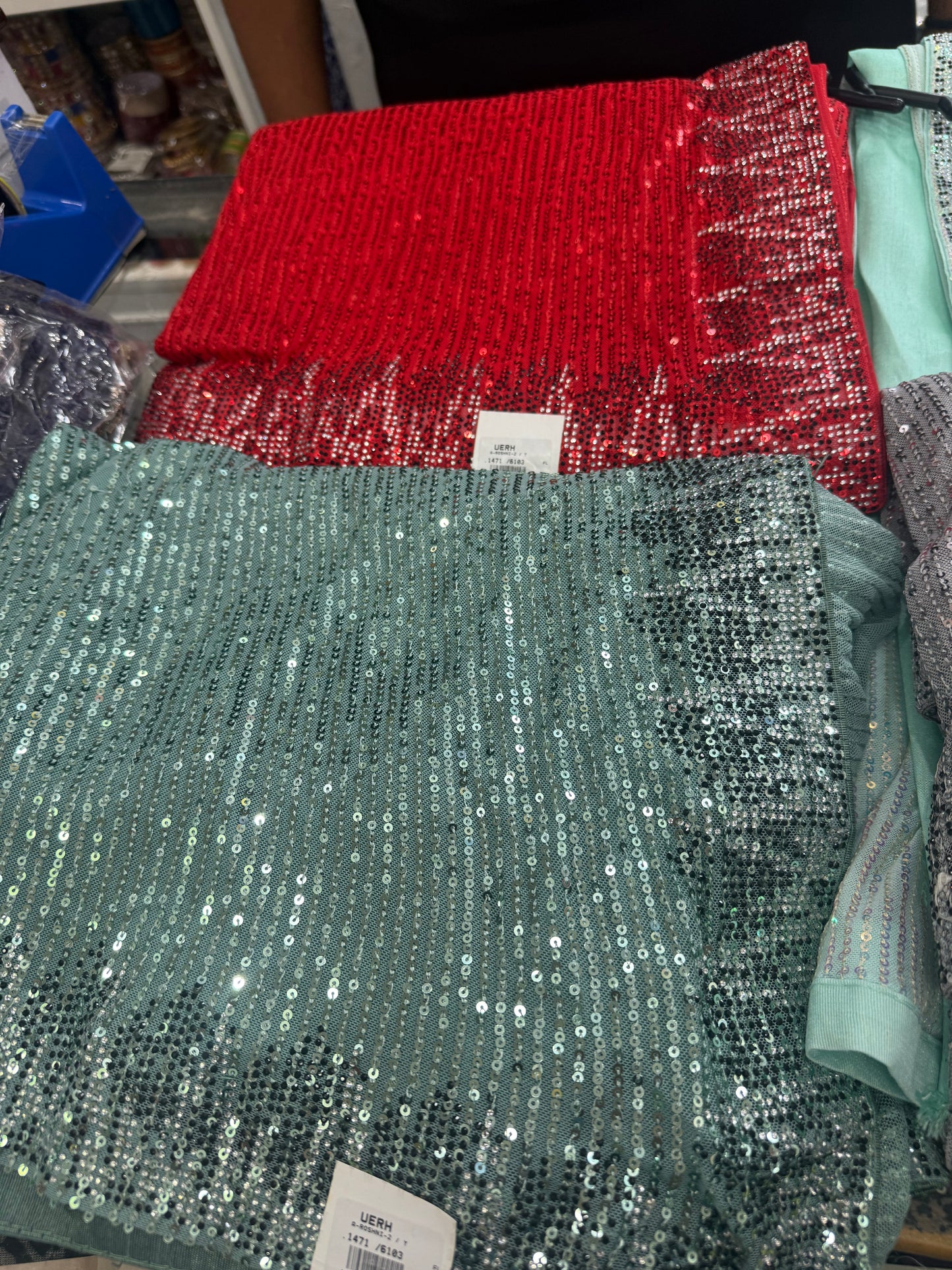 Beautiful designer sequins work saree