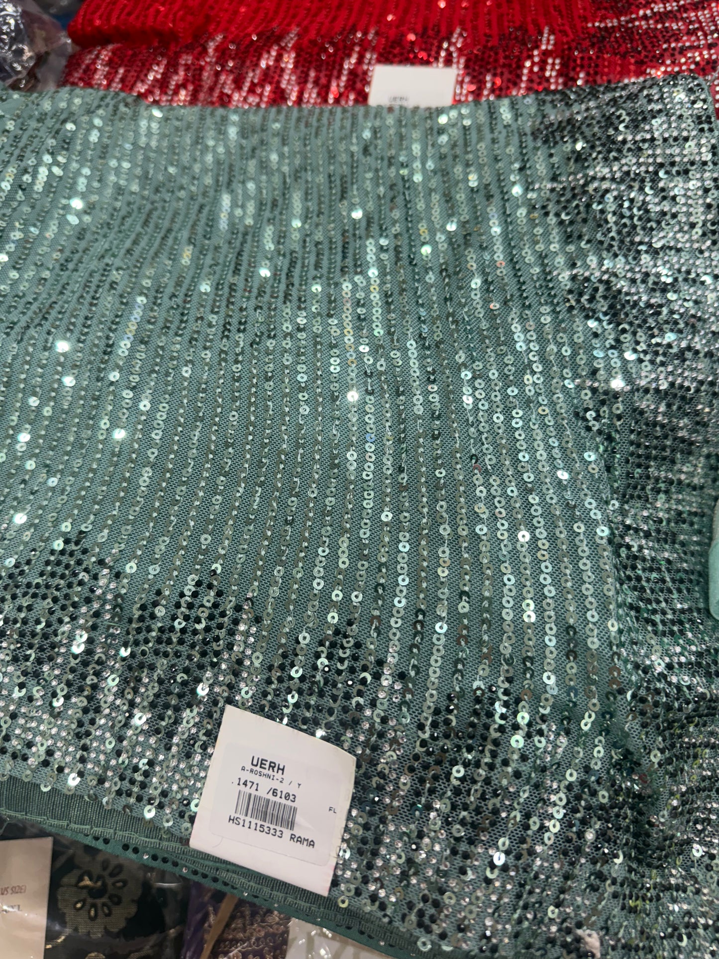 Beautiful designer sequins work saree