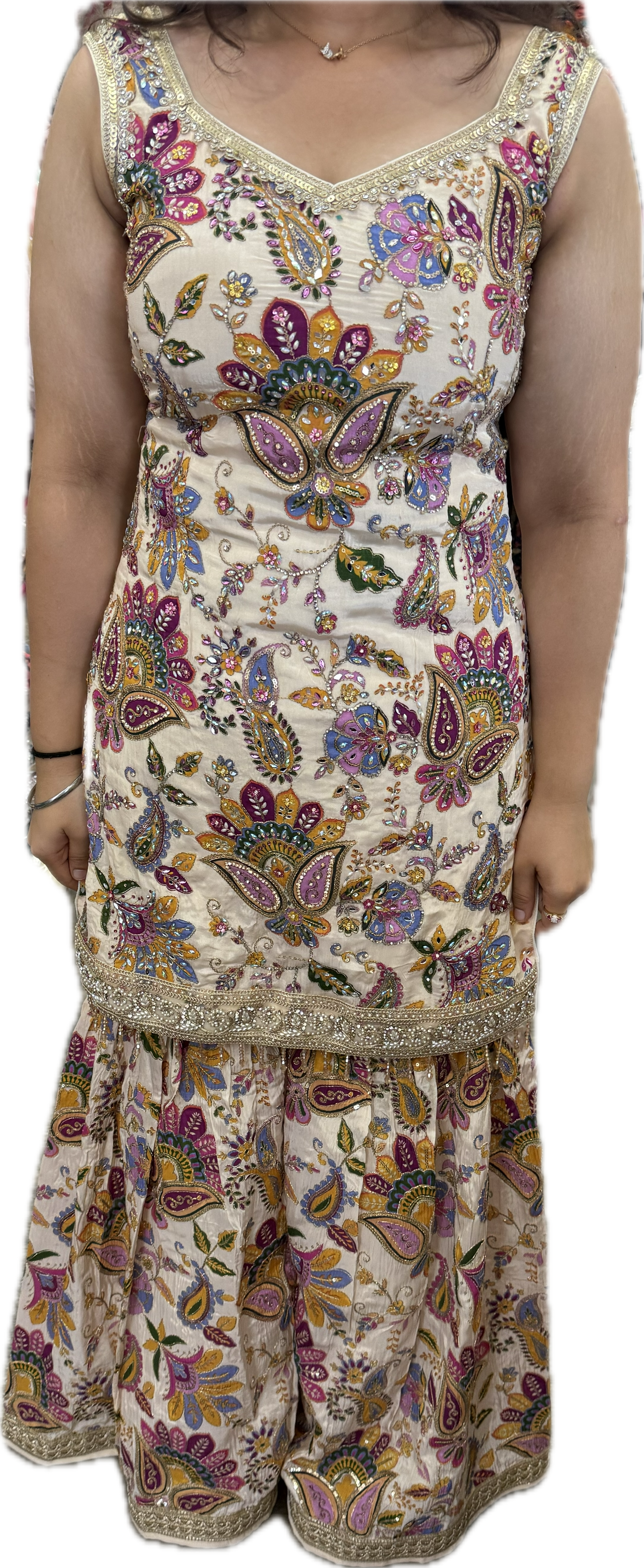 Beautiful designer sharara suit
