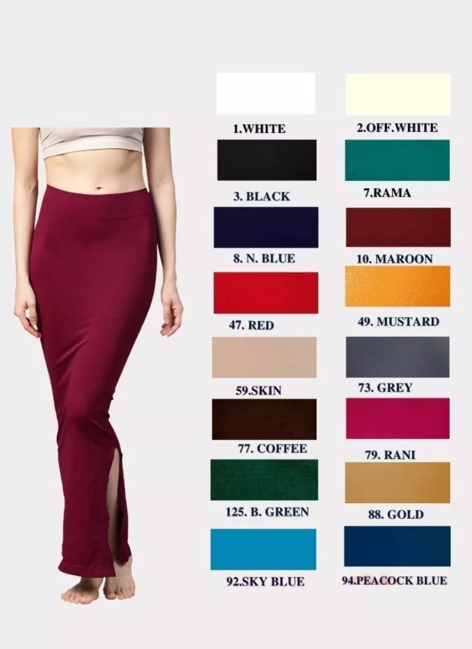 Beautiful super strechy Saree Silhouette or petticoat jersey material