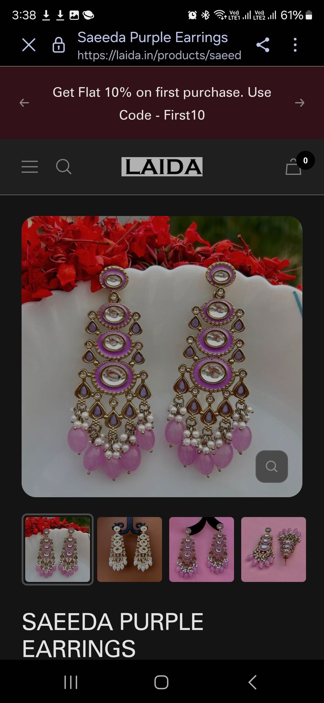 Beautiful designer earrings