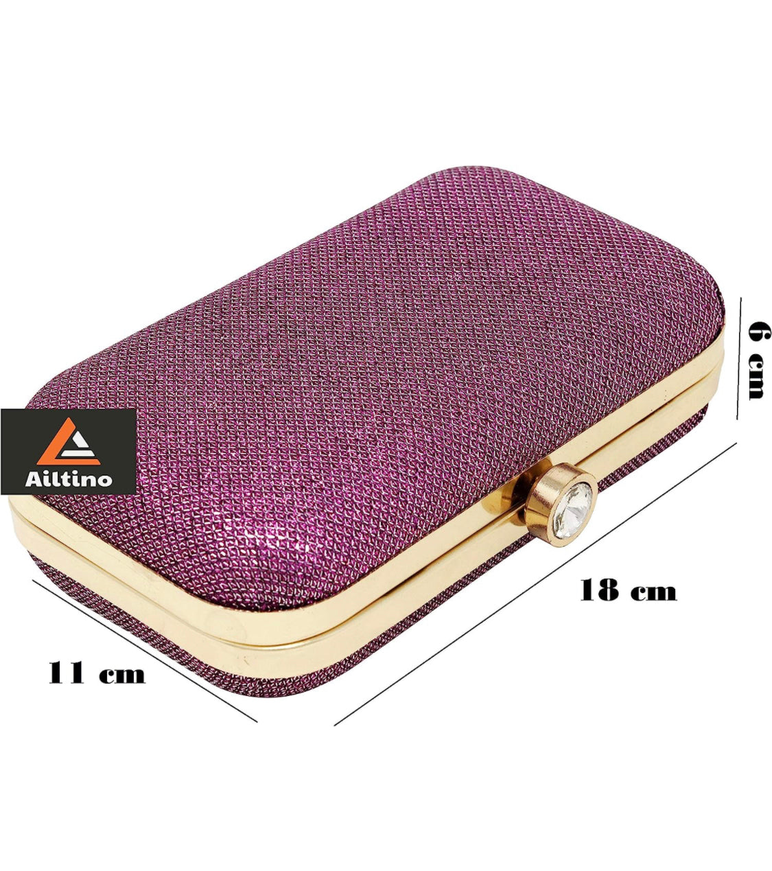 Beautiful designer Women's Oval Frame Clutch | Detachable Sling Chain | Ladies Party Wedding Purse Bag