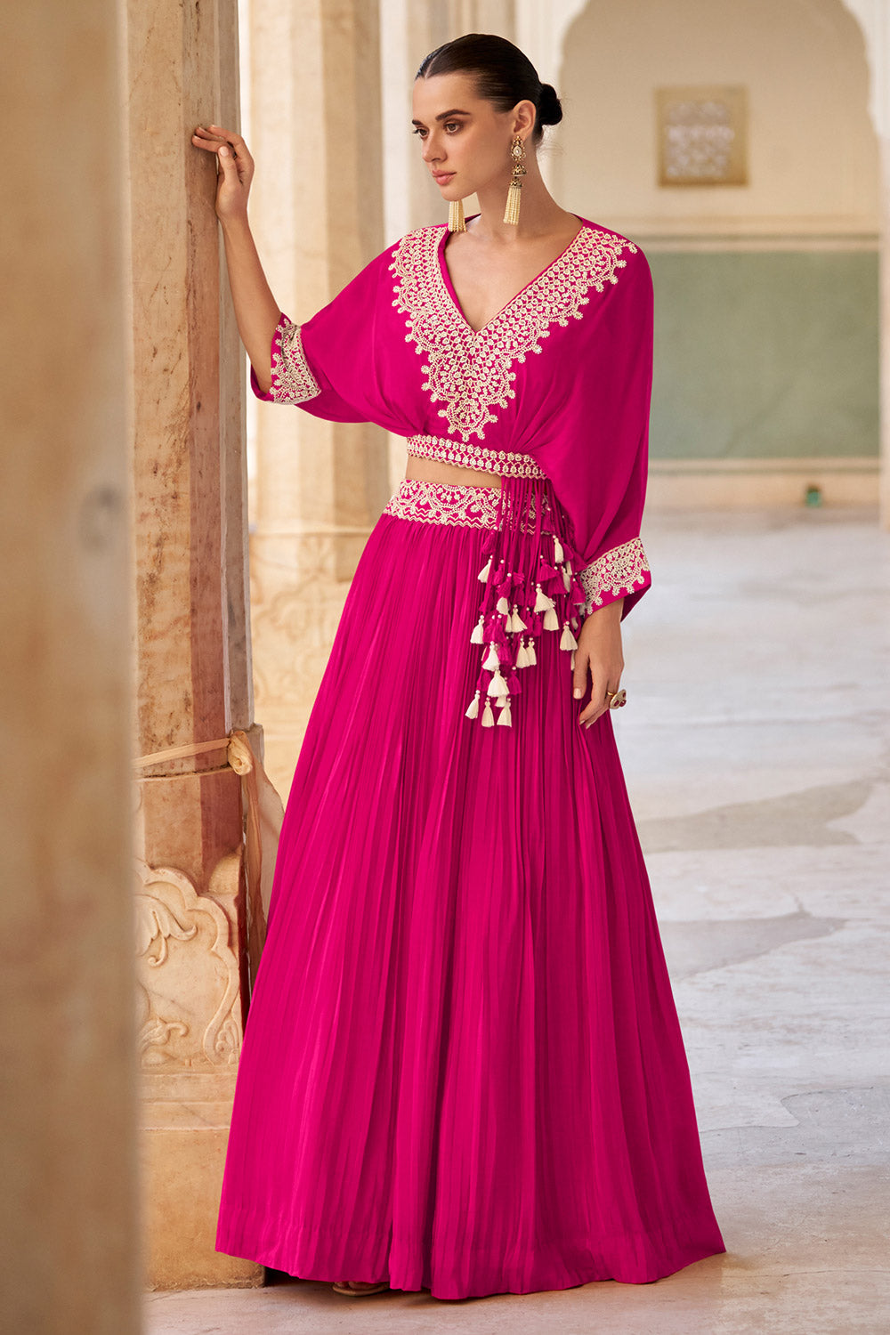 Beautiful designer indo western style lengha choli