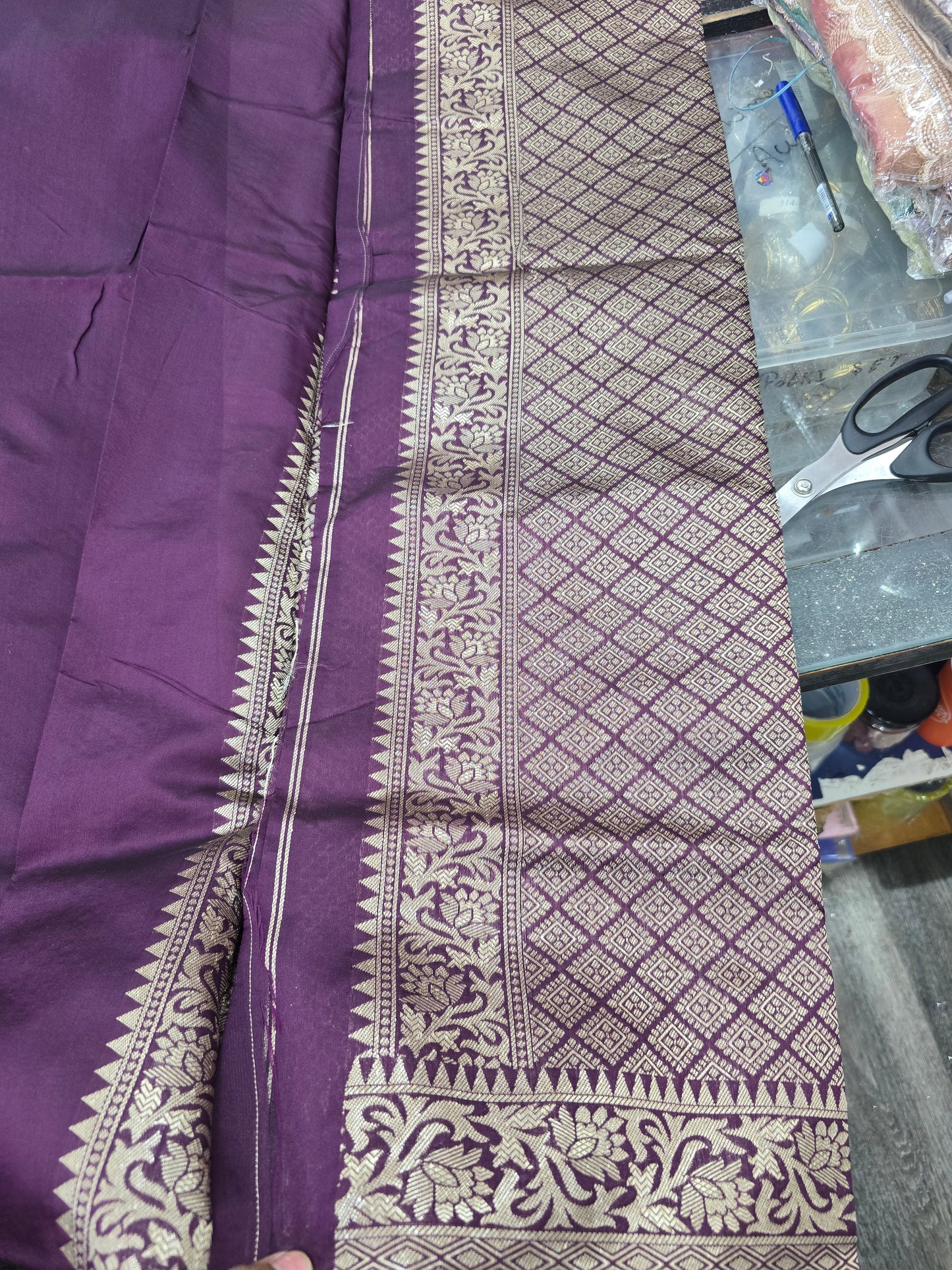 Beautiful designer silk saree