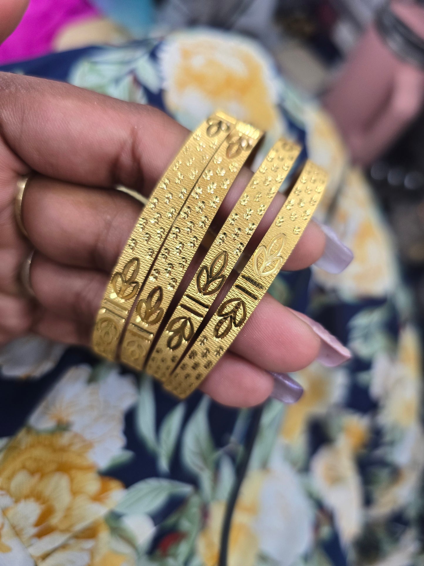 Beautiful gold plated bangles