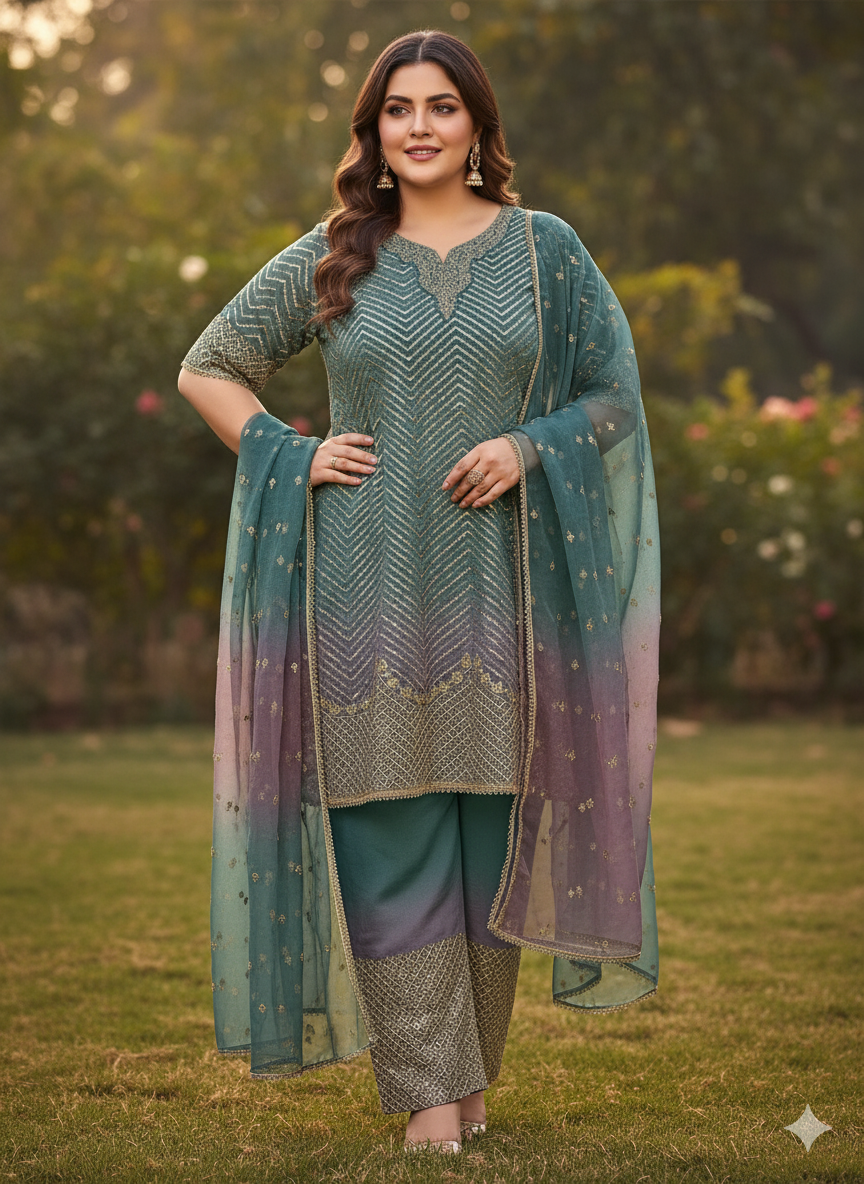 Beautiful designer Pakistani style suit