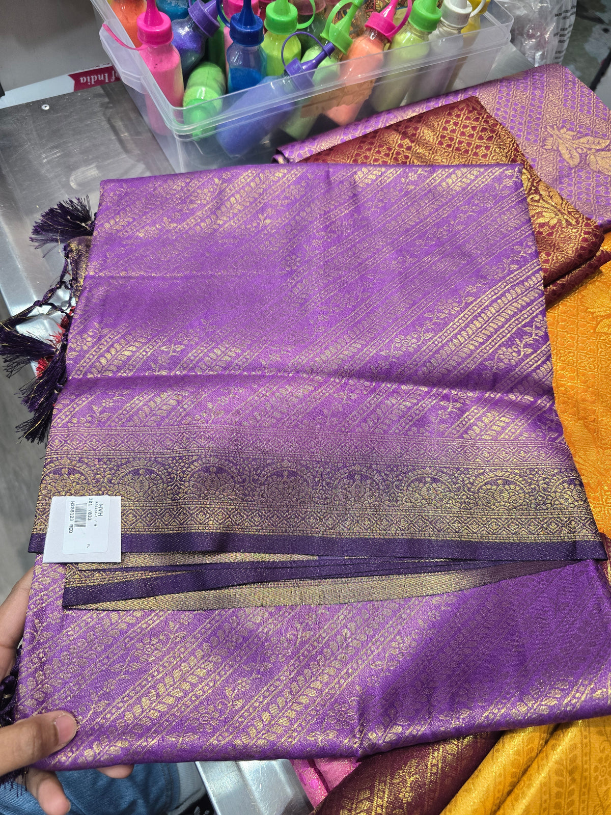 Beautiful designer mulberry silk saree