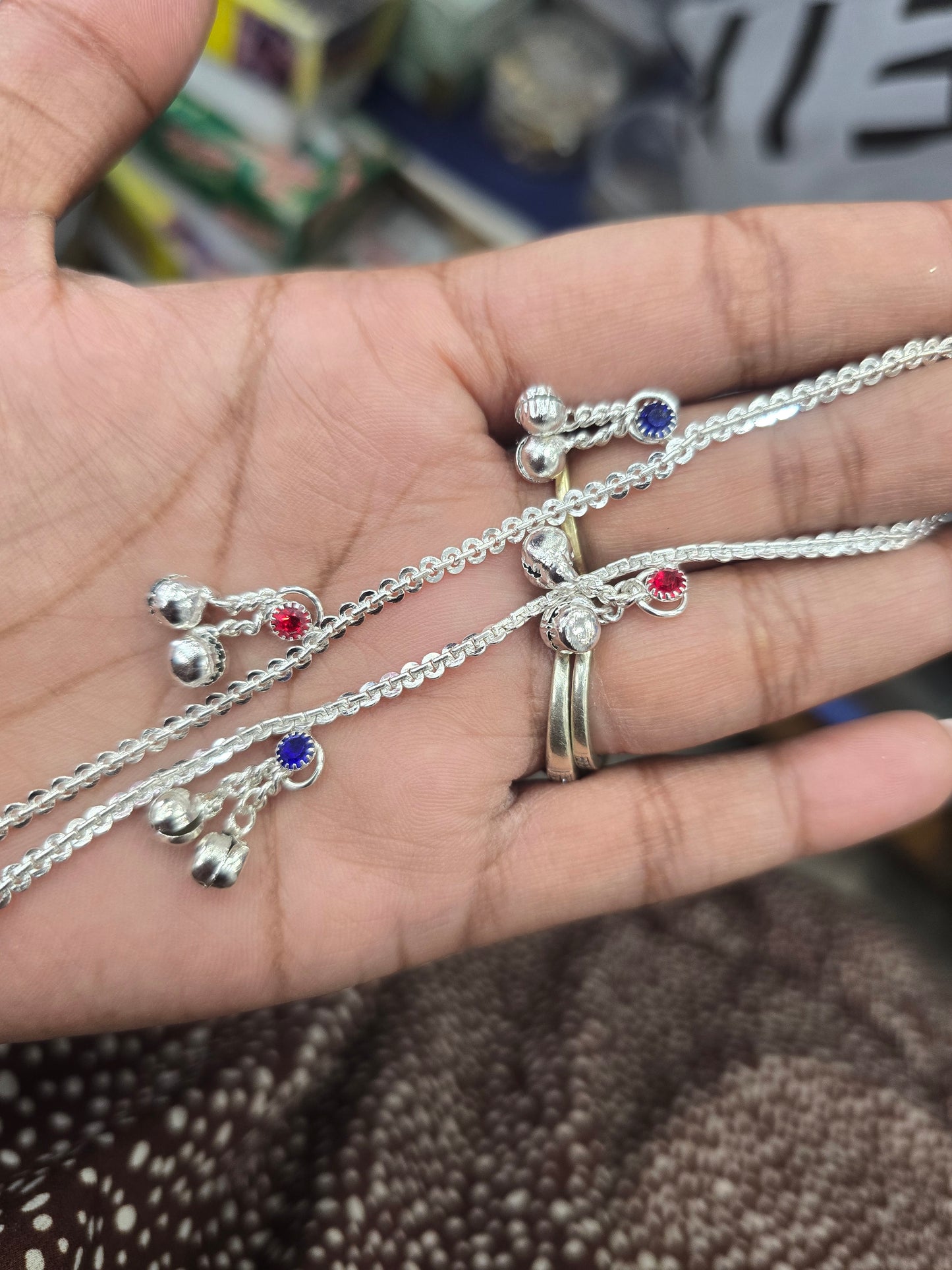 Beautiful designer anklets for kids 14cm