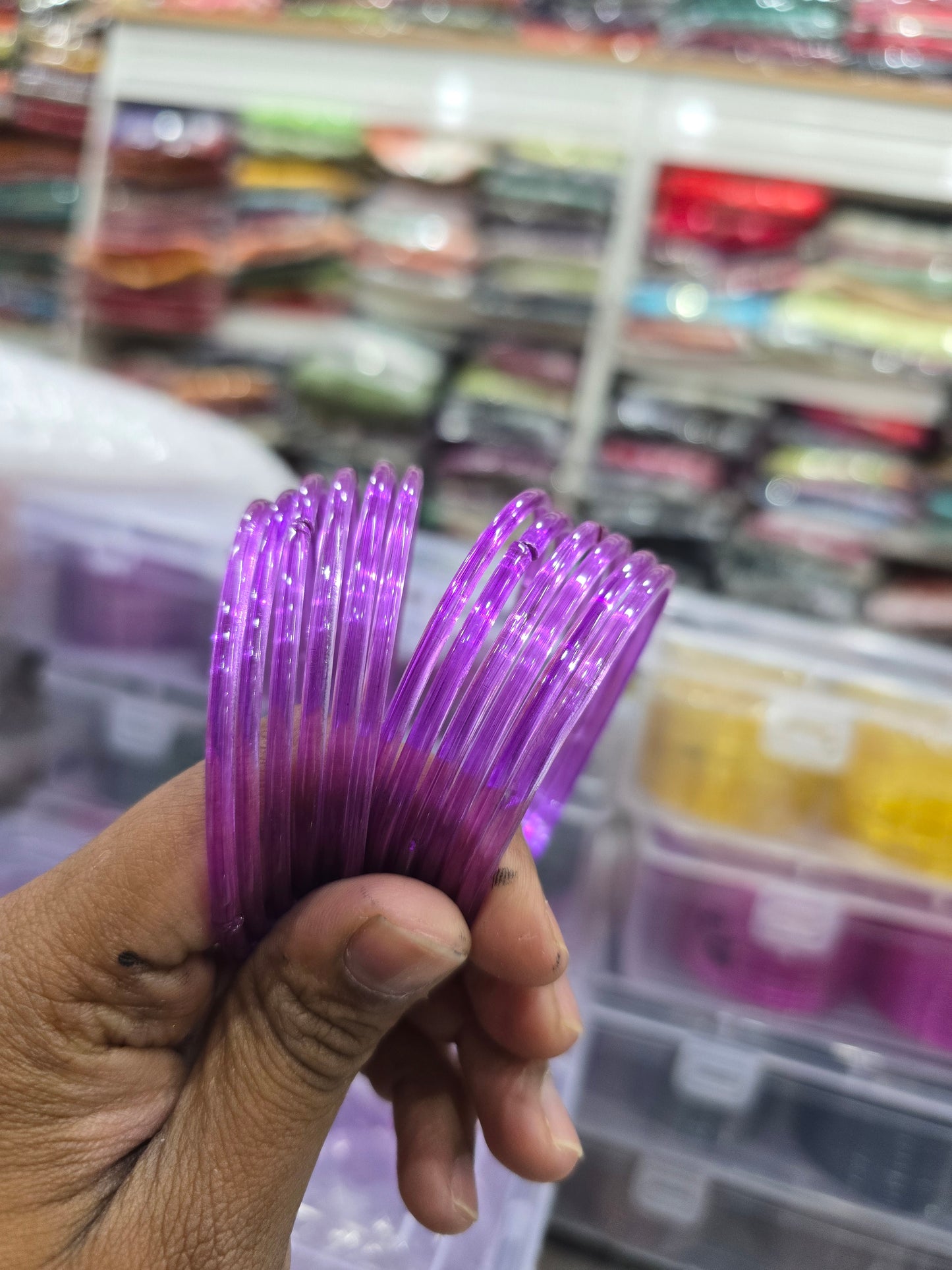 Beautiful designer jelly glass bangles