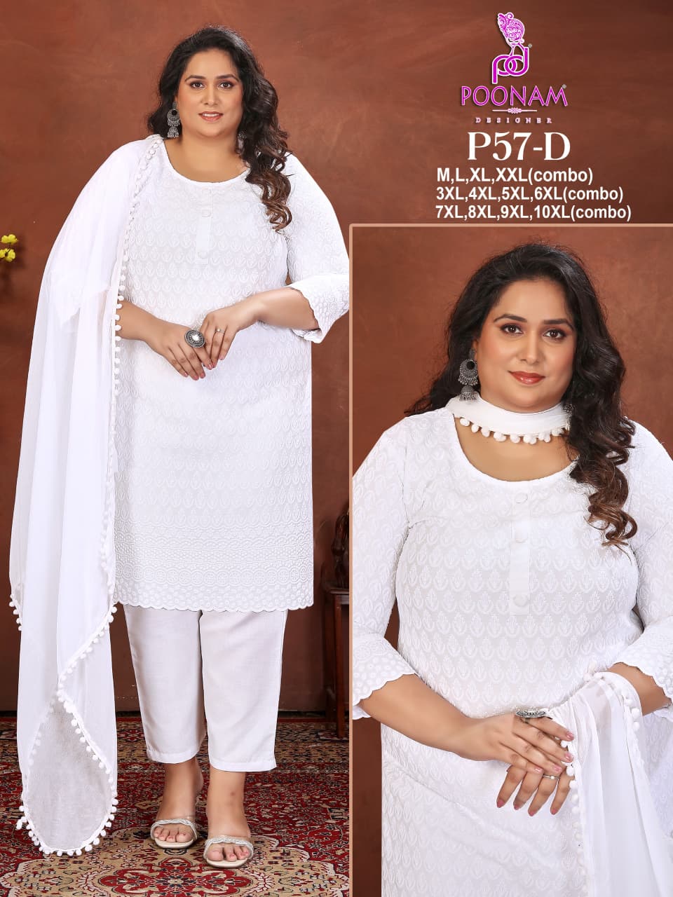 Beautiful designer sequins kurti pants dupptta set
