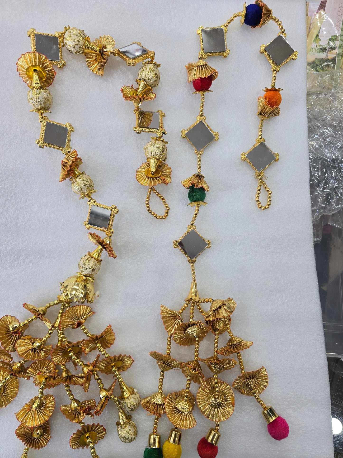 Parandha with mirrors hair accessories