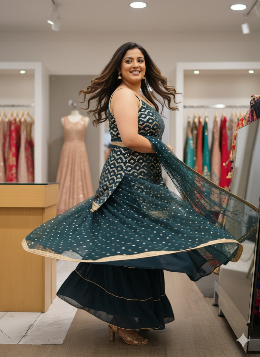 Beautiful designer sharara suit