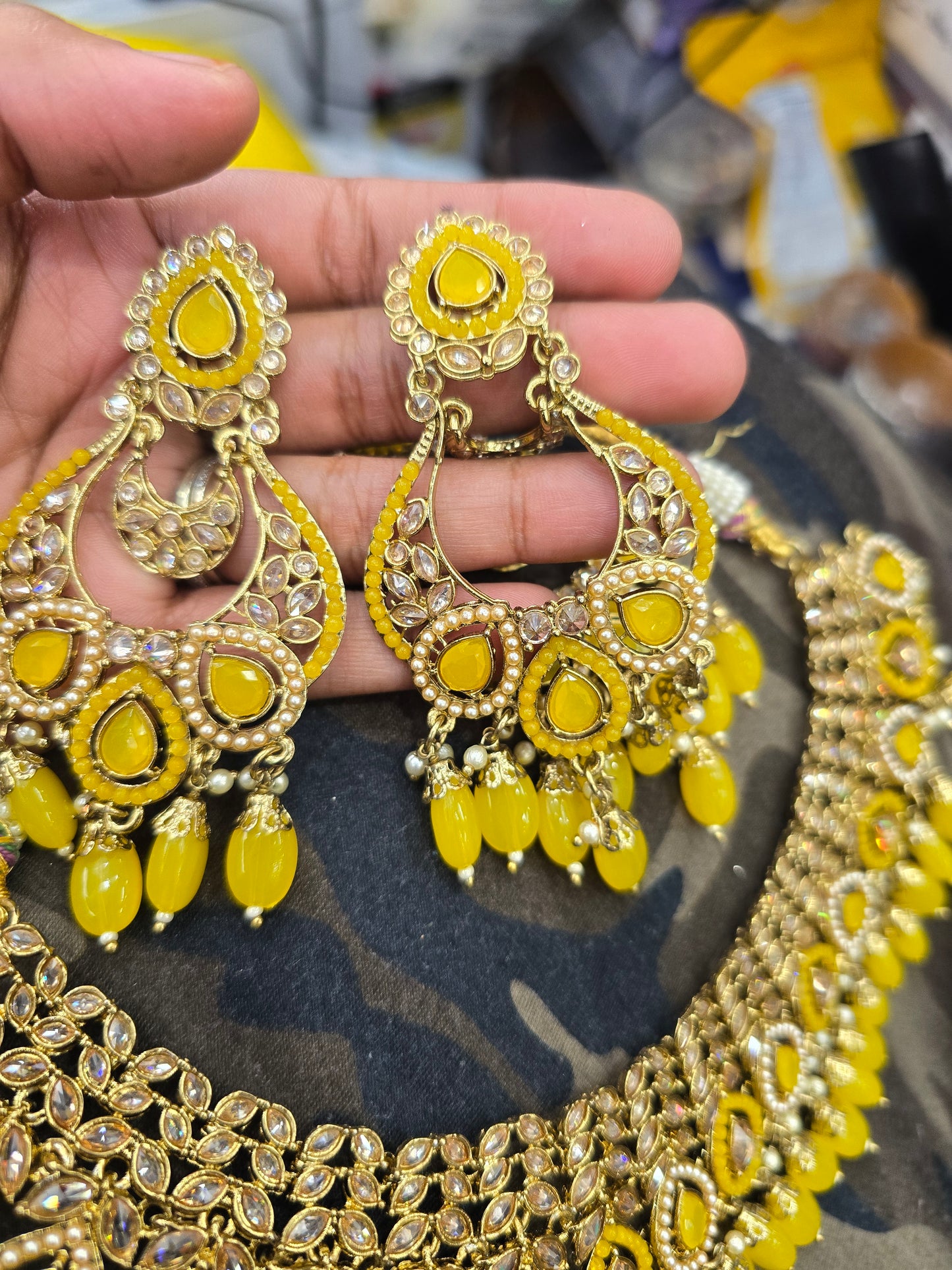 Beautiful designer necklace set