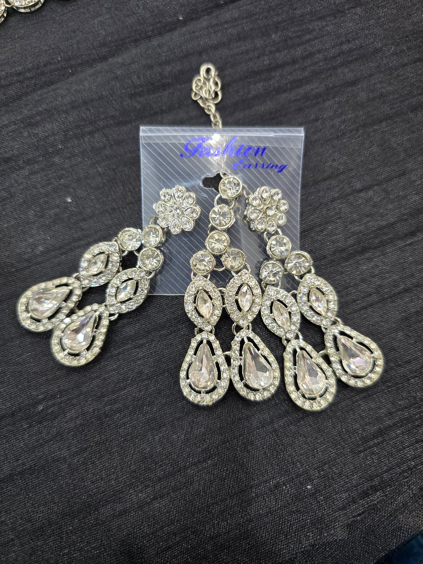 Beautiful designer silver necklace set