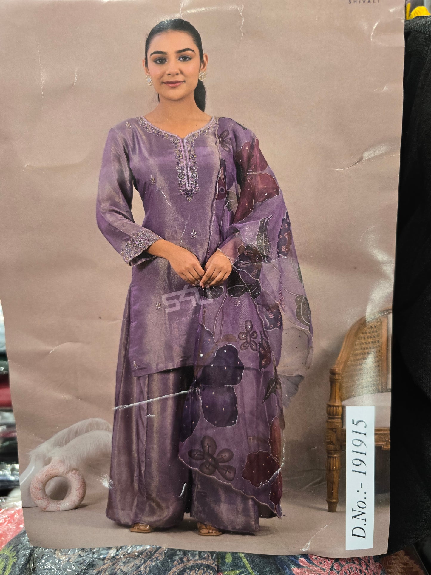 Beautiful designer plazo suit