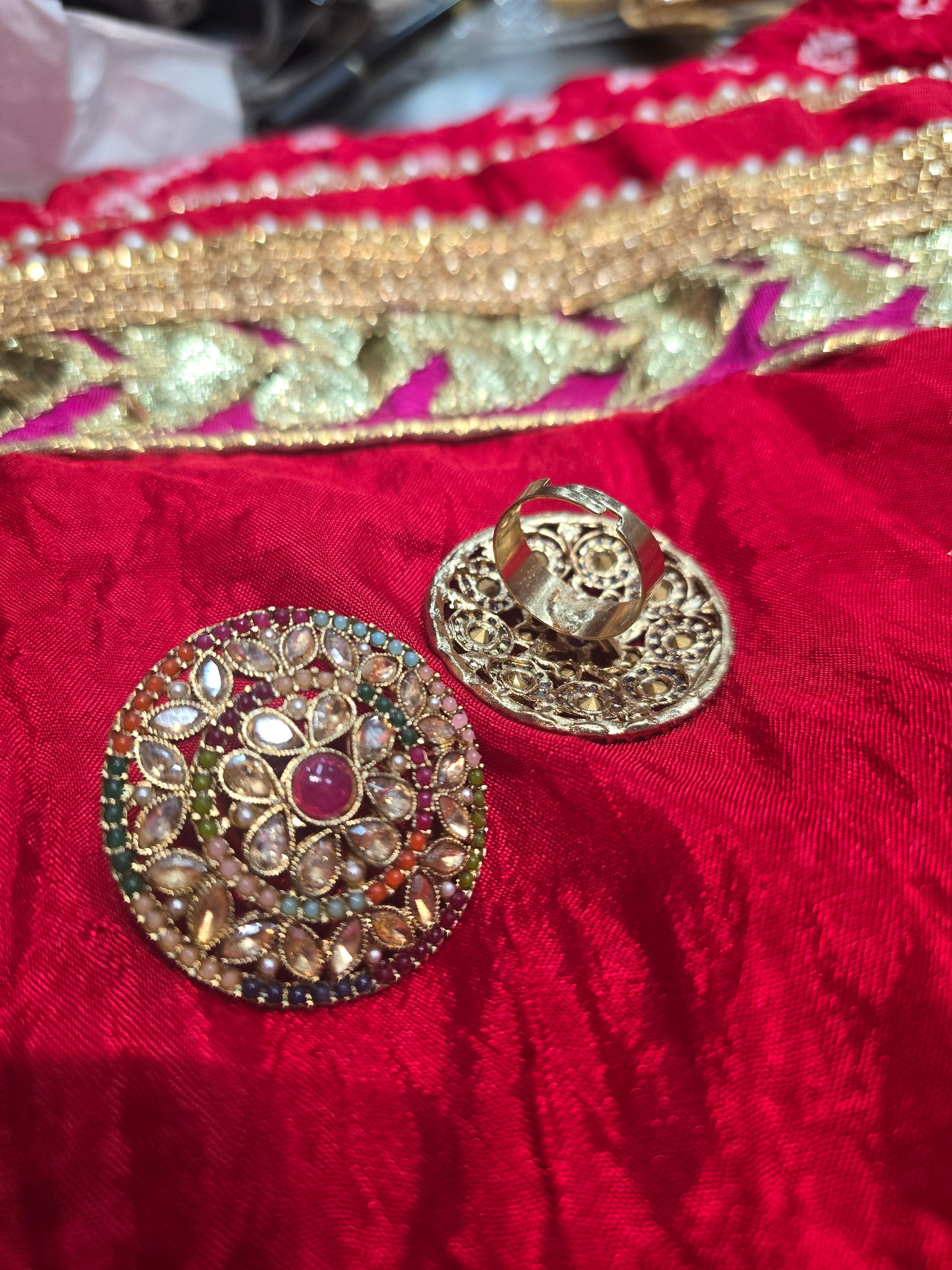 Beautiful designer multicoloured ring